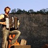 The natural rock backdrop makes a dramatic backdrop to outdoor summer music or theatre productions
